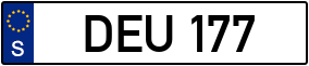 Trailer License Plate